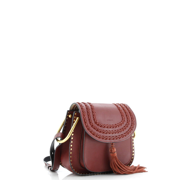 Hudson Handbag Whipstitch Leather Small