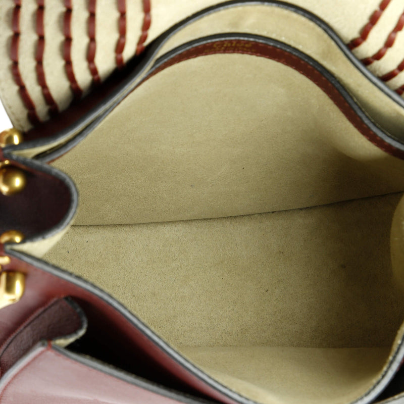 Hudson Handbag Whipstitch Leather Small