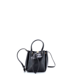 Tb Drawstring Bucket Bag Leather Mini