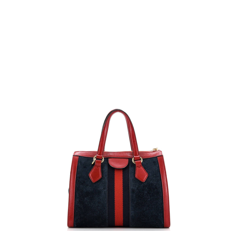 Ophidia Top Handle Tote Suede Small