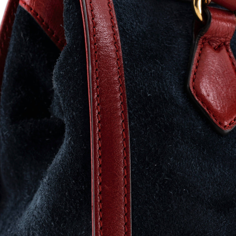 Ophidia Top Handle Tote Suede Small