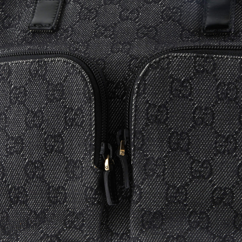 Double Pocket Tote Gg Canvas Small