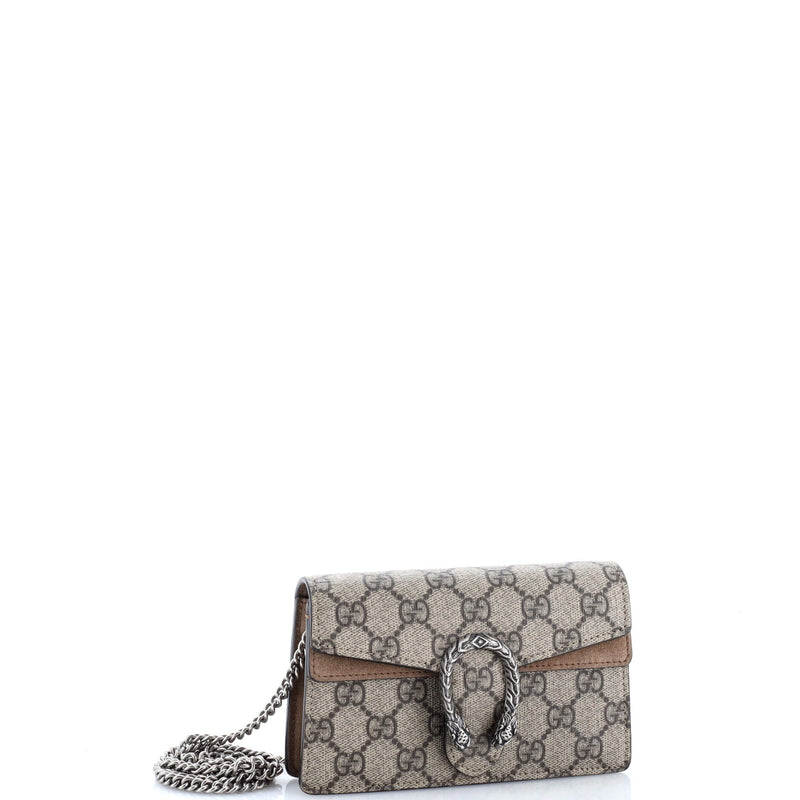 Dionysus Bag Gg Coated Canvas Super Mini