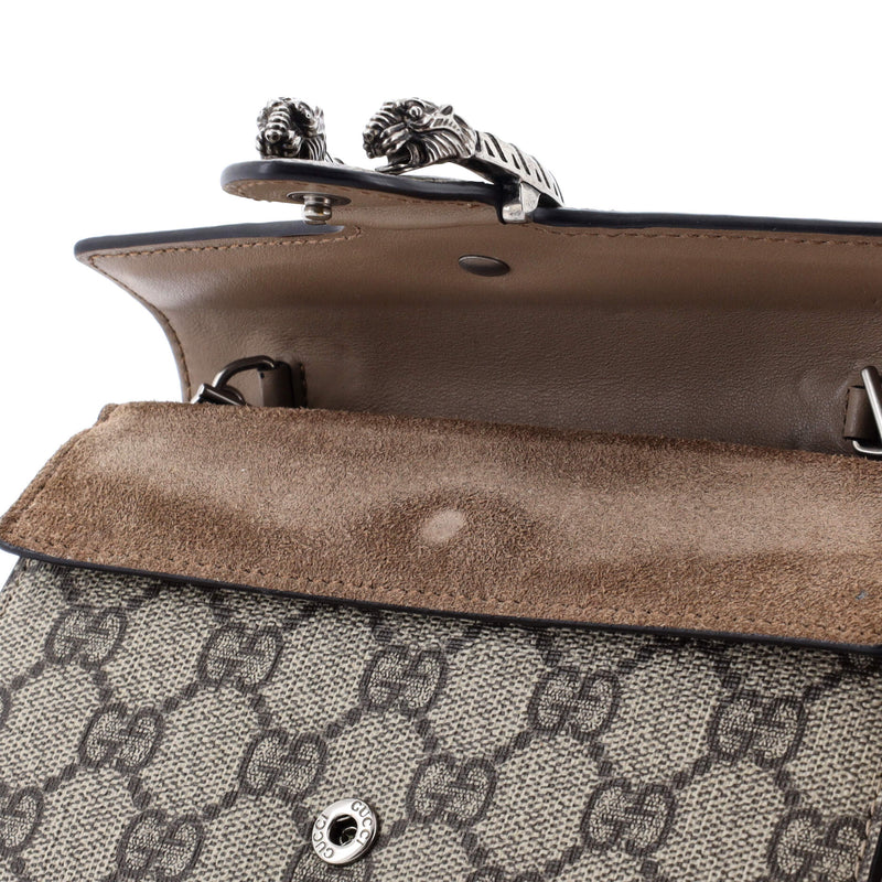 Dionysus Bag Gg Coated Canvas Super Mini
