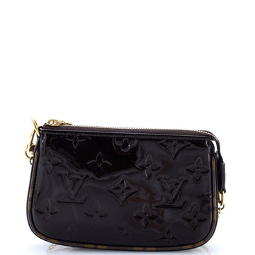 Pochette Accessoires Vernis With Canvas