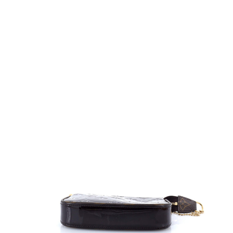 Pochette Accessoires Vernis With Canvas