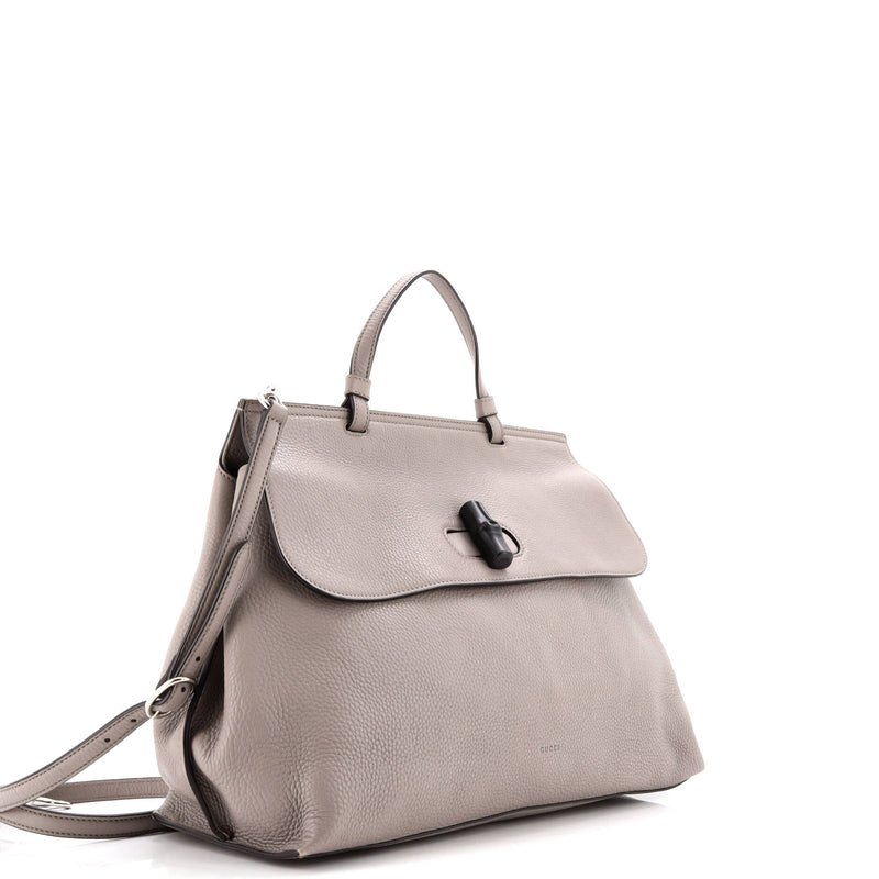 Bamboo Daily Top Handle Bag Leather