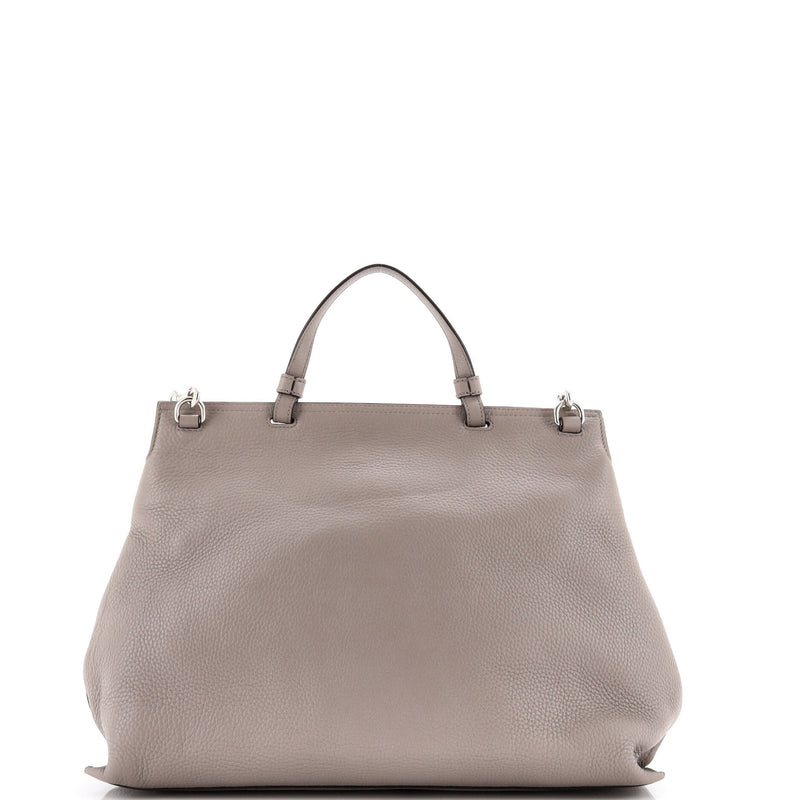 Bamboo Daily Top Handle Bag Leather