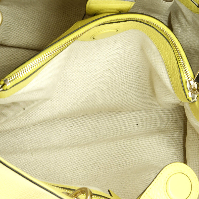 Bamboo Shopper Tote Leather Medium