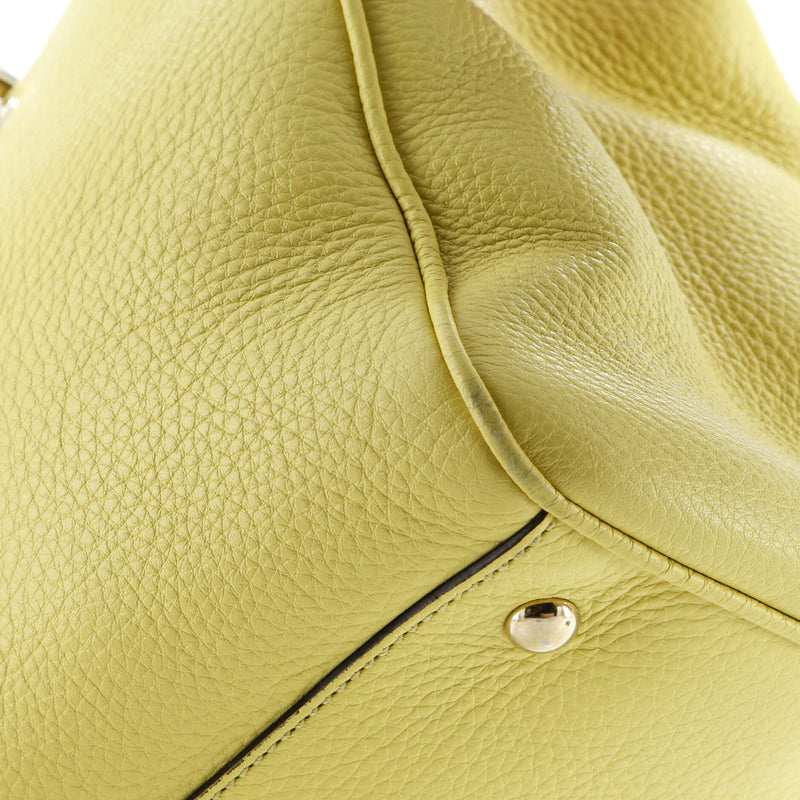 Bamboo Shopper Tote Leather Medium