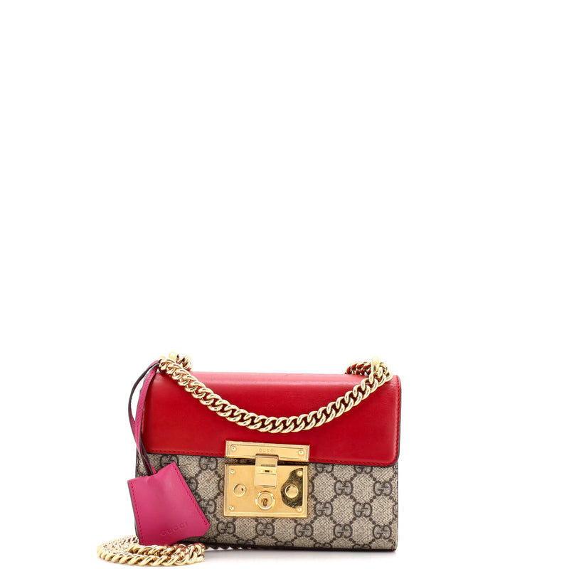 Padlock Shoulder Bag Gg Coated Canvas