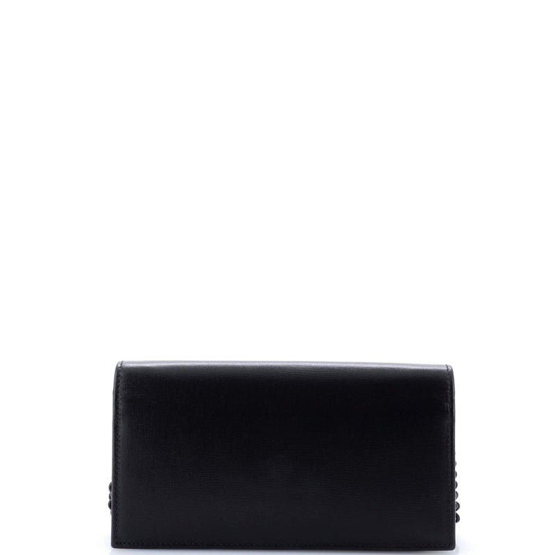Horsebit Chain Wallet Leather