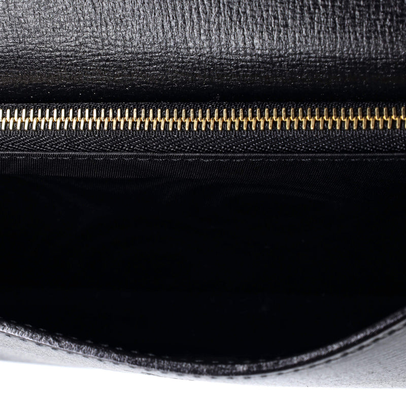 Horsebit Chain Wallet Leather