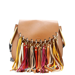 Multicolor Fringe Hudson Bag Leather