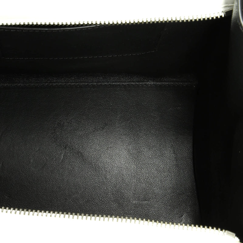 Tricolor Luggage Bag Leather Mini