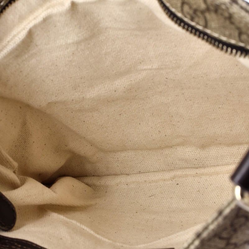 Front Zip Flat Messenger Bag Gg Coated
