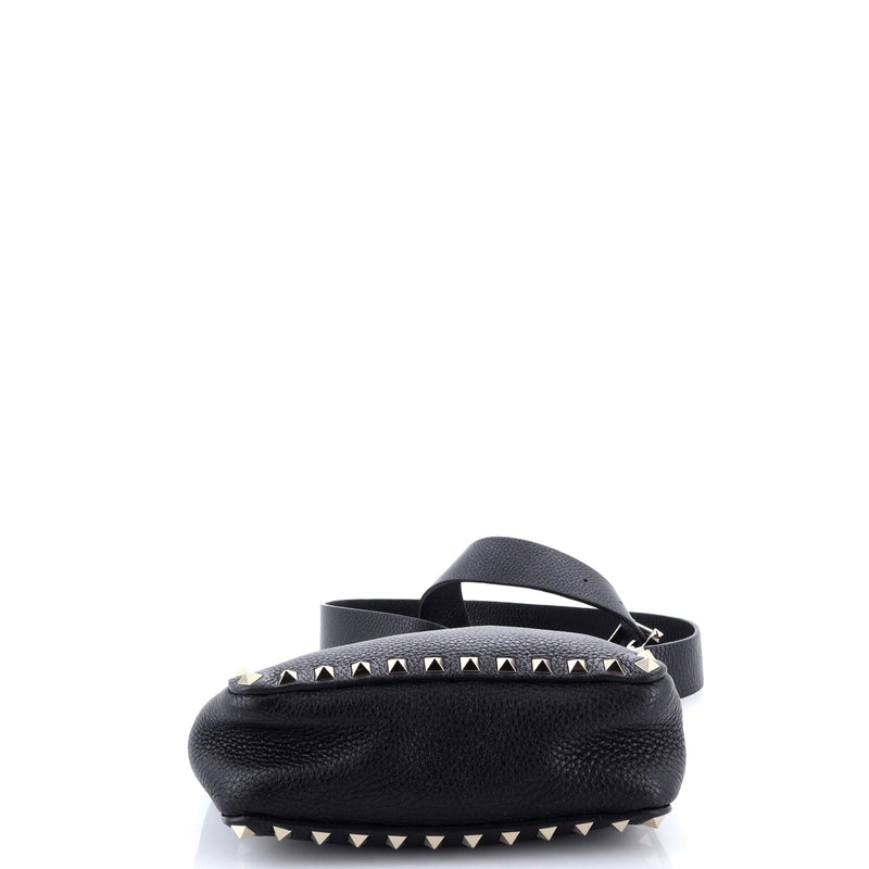 Rockstud Flip Lock Messenger Bag Leather