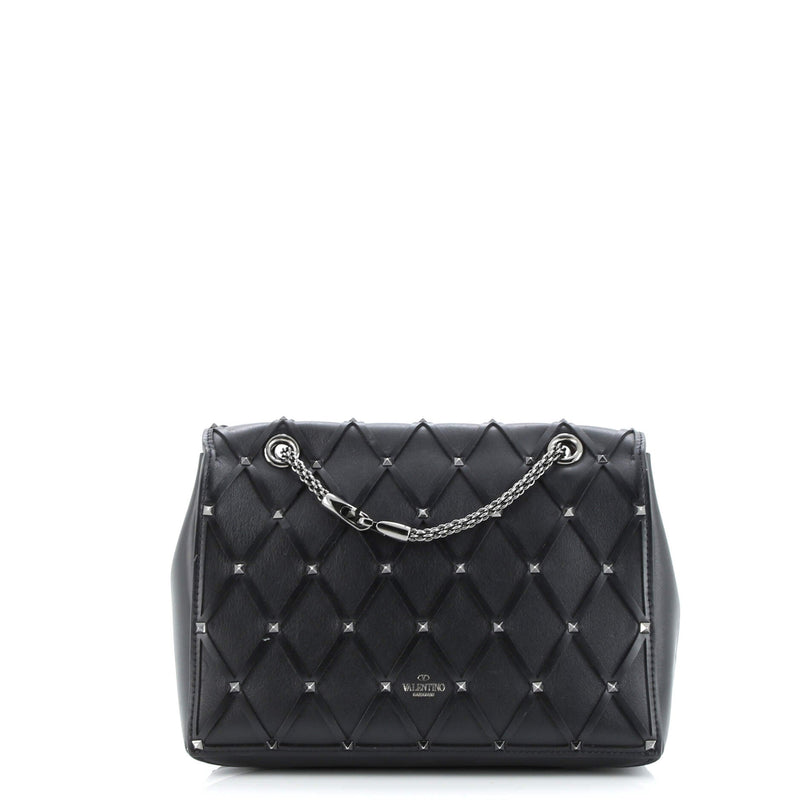 Rockstud Beehive Chain Flap Bag Quilted