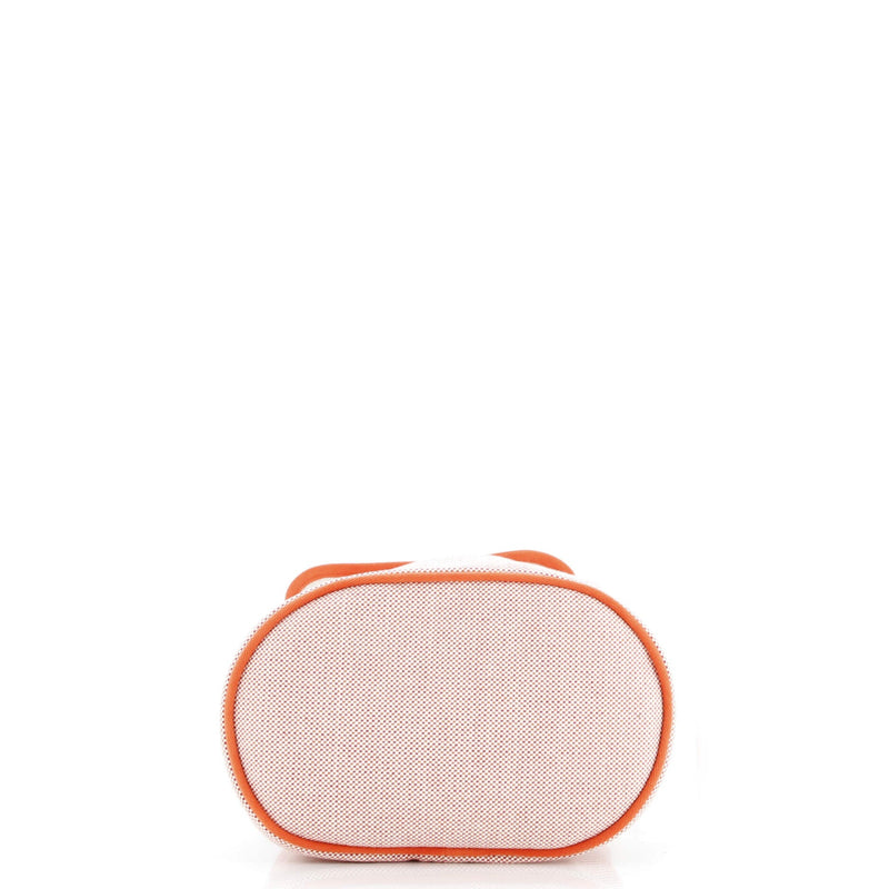 Les Cabanes Backpack Embroidered Toile