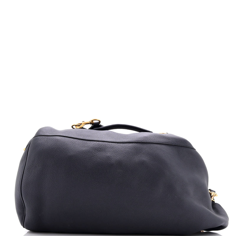 Duffle Sling Bag Leather Large
