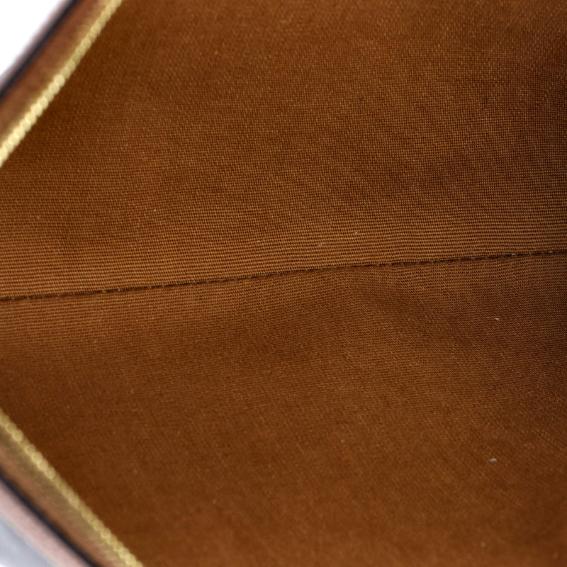 Logo Zip Wristlet Pouch Triomphe Coated