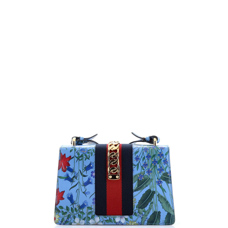 Sylvie Shoulder Bag Flora Leather Small