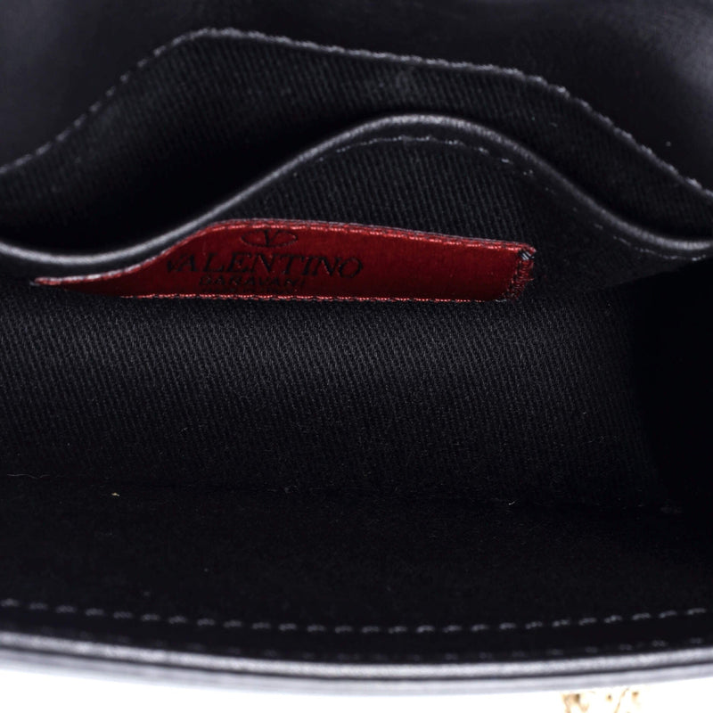Glam Lock Shoulder Bag Leather Mini