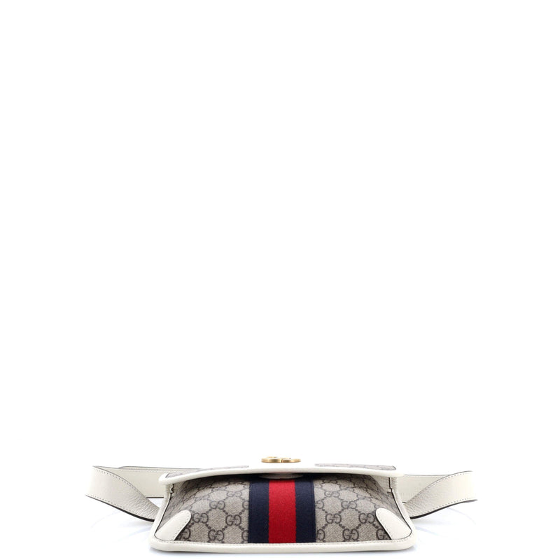 Ophidia Flap Belt Bag Gg Coated Canvas