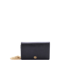 Petite Gg Marmont Chain Wallet Leather