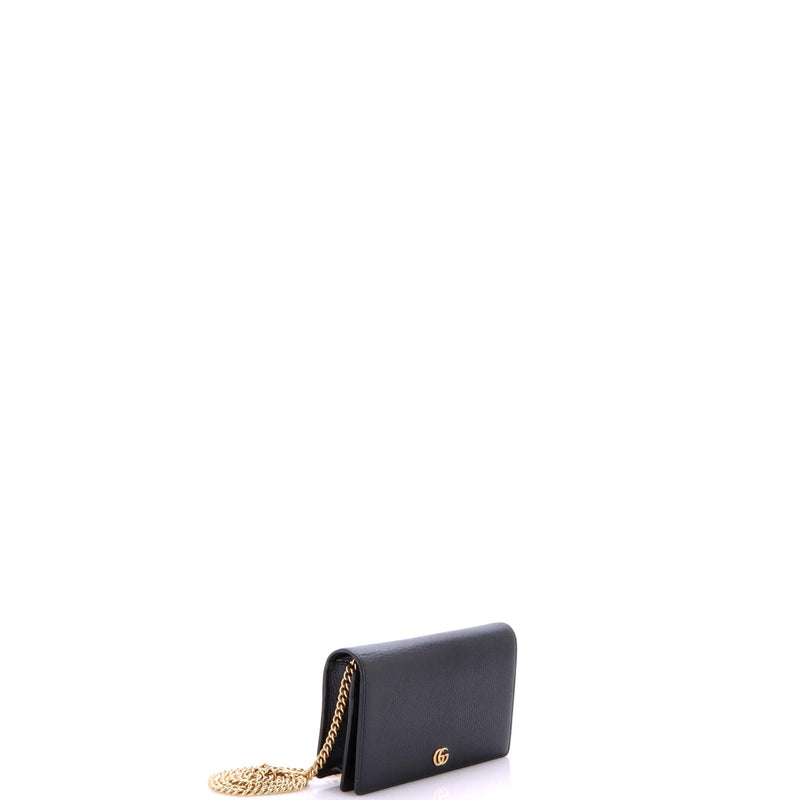 Petite Gg Marmont Chain Wallet Leather