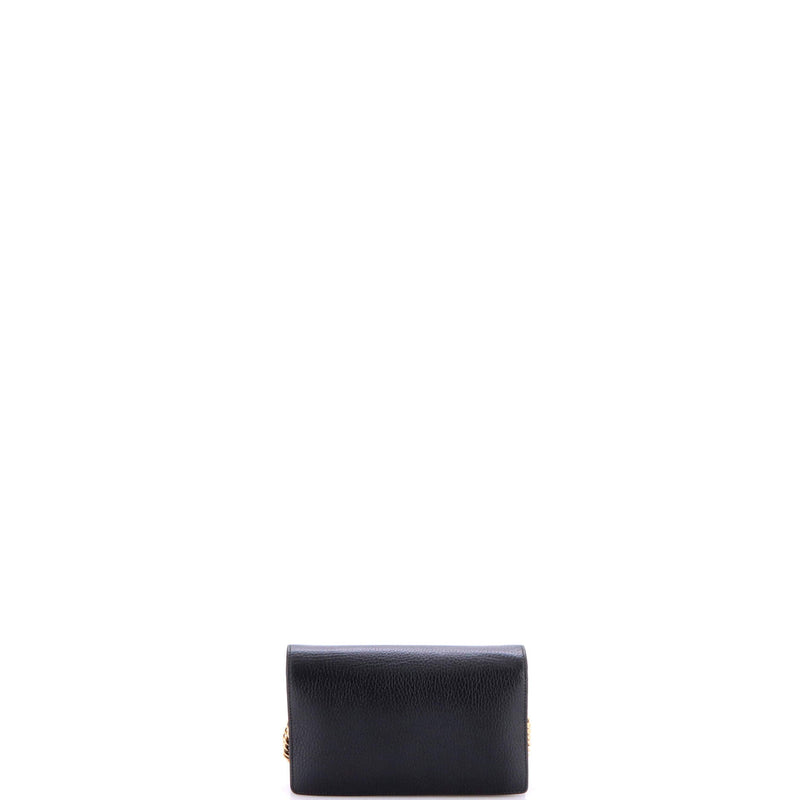 Petite Gg Marmont Chain Wallet Leather