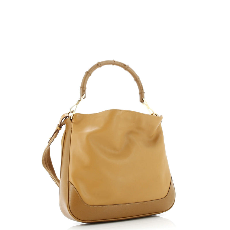 Diana Bamboo Shoulder Bag Leather Small
