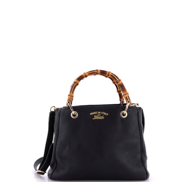 Bamboo Shopper Tote Leather Small