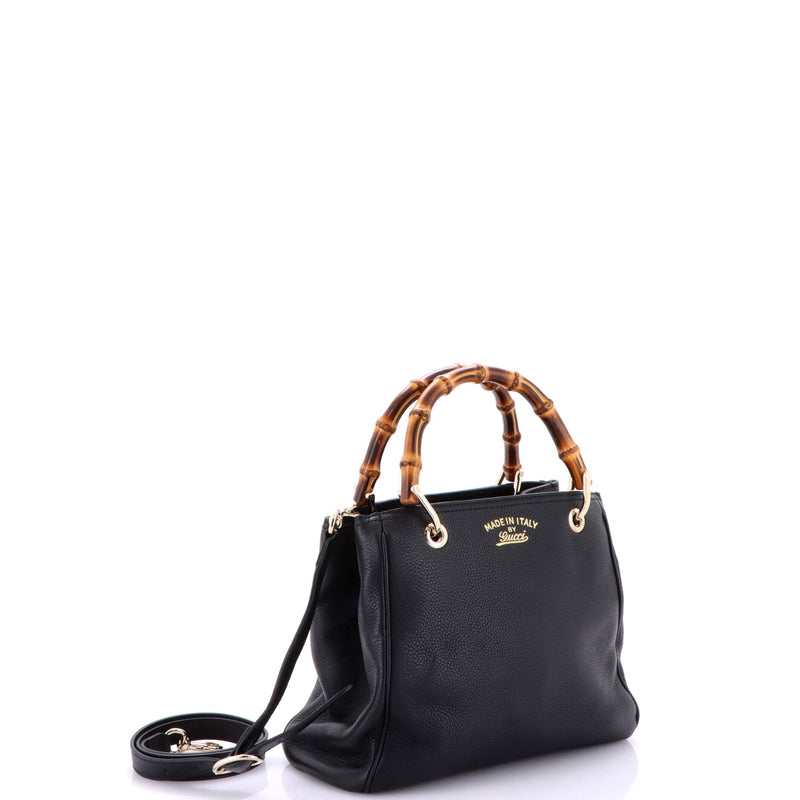 Bamboo Shopper Tote Leather Small
