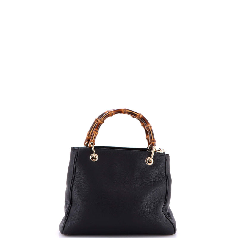 Bamboo Shopper Tote Leather Small