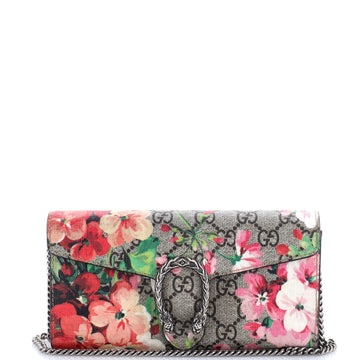 Dionysus Chain Wallet Blooms Print Gg