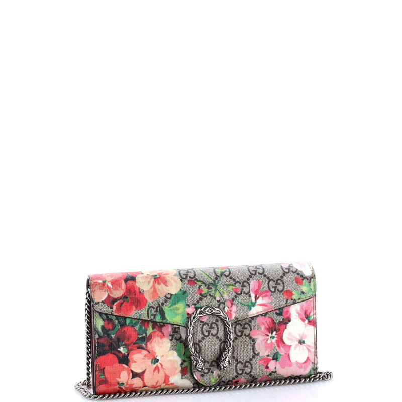 Dionysus Chain Wallet Blooms Print Gg