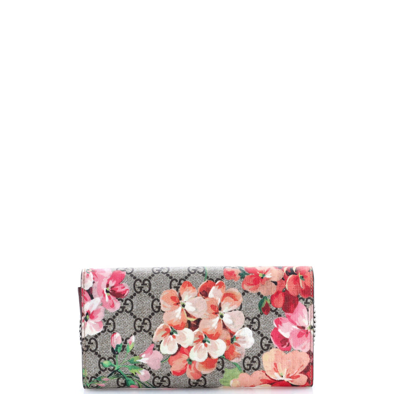 Dionysus Chain Wallet Blooms Print Gg