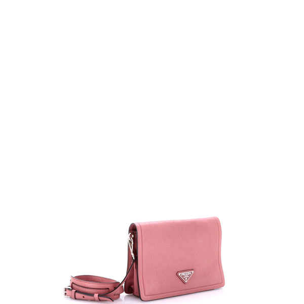 Full Flap Shoulder Bag Glace Calf Small
