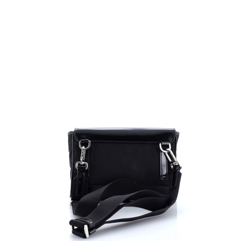 Buckle Flap Crossbody Bag Re-Nylon And