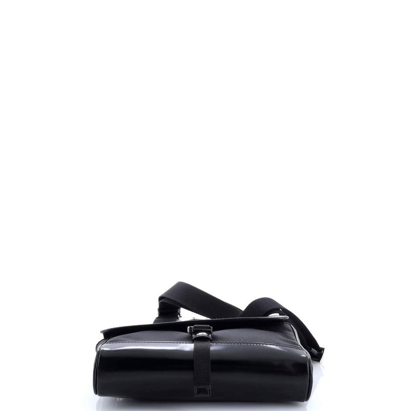 Buckle Flap Crossbody Bag Re-Nylon And