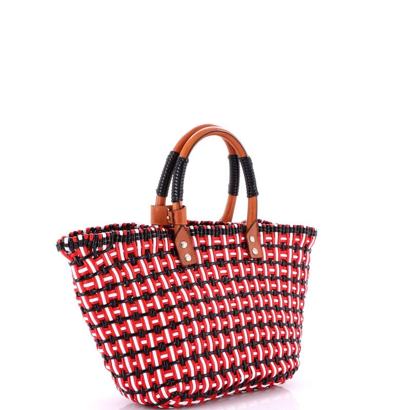 Bistro Panier Bag Woven Faux Leather
