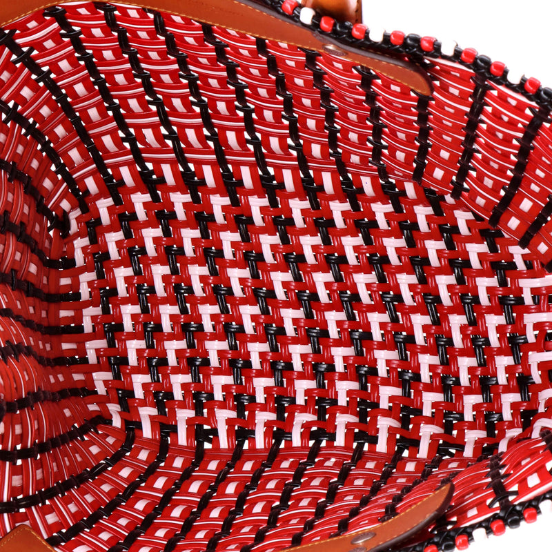 Bistro Panier Bag Woven Faux Leather