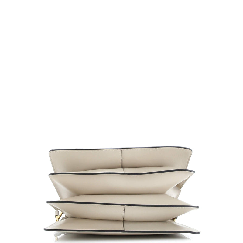 Faye Shoulder Bag Stitched Suede And