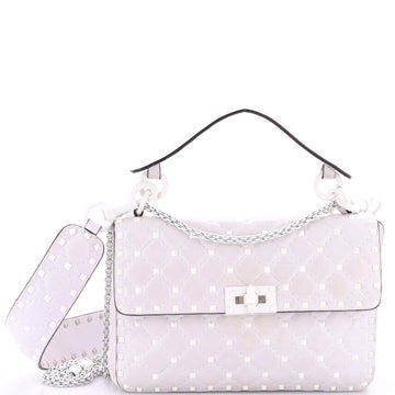 Rockstud Spike.Up Flap Bag Quilted