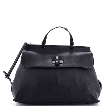 Bamboo Daily Top Handle Bag Leather