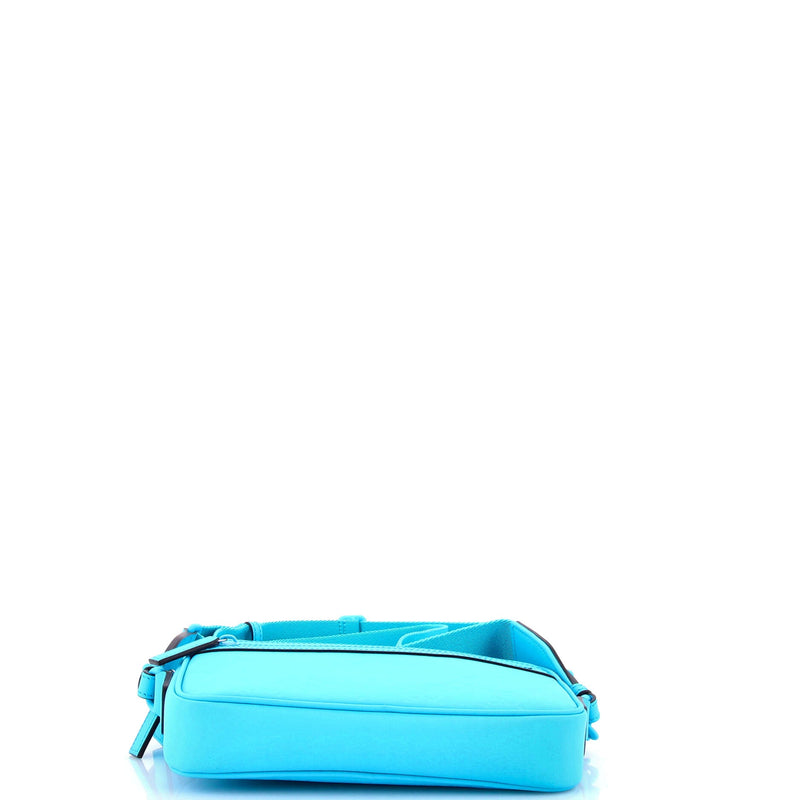 Front Zip Crossbody Bag Gg Rubber Effect