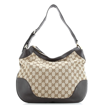 Charlotte Zip Hobo Gg Canvas With