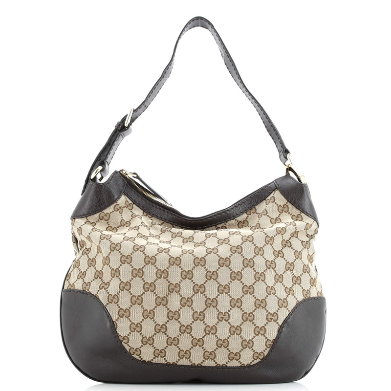 Charlotte Zip Hobo Gg Canvas With