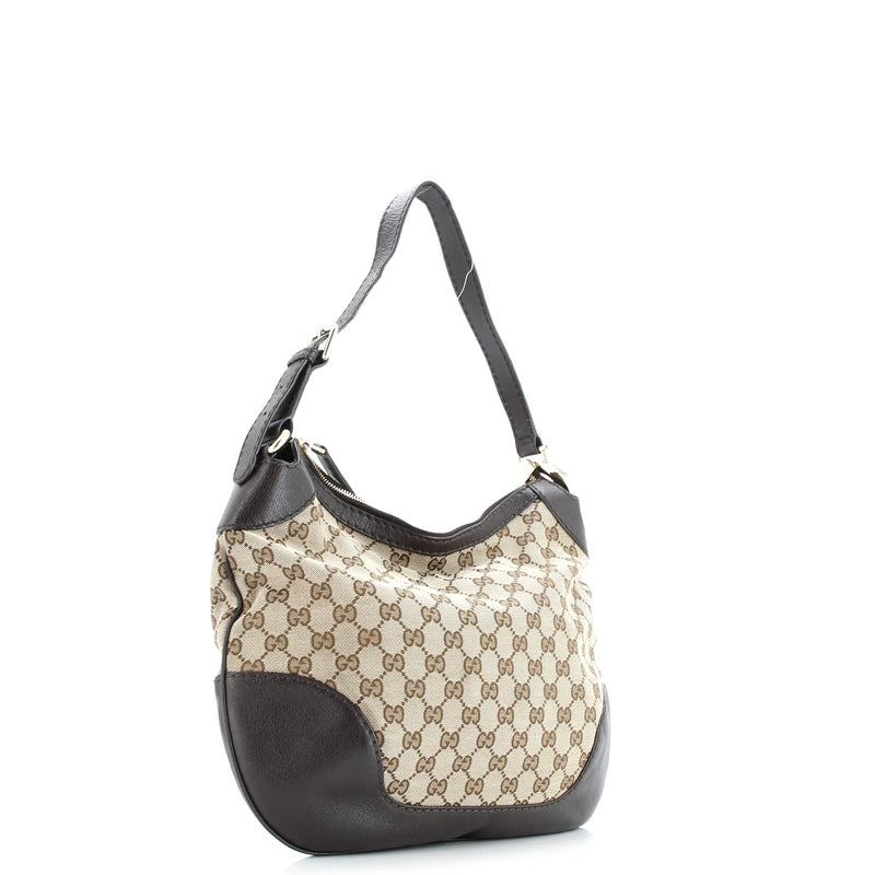 Charlotte Zip Hobo Gg Canvas With